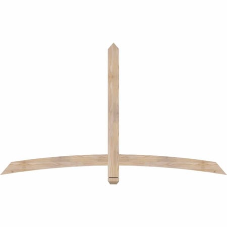 Ekena Millwork Bellingham Smooth Timber Gable Bracket, Douglas Fir, 72"W x 42"H x 1 1/2"D x 3 1/2"F, 14/12 Pitch GBW072X42X0204BEL00SDF